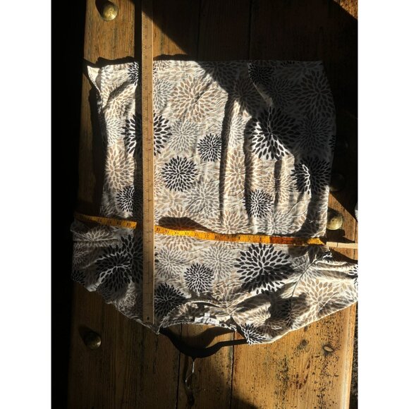 Emily Daniels‎ Women's Tan & Black Blouse XL long sleeve polyester round neck - Picture 2 of 7